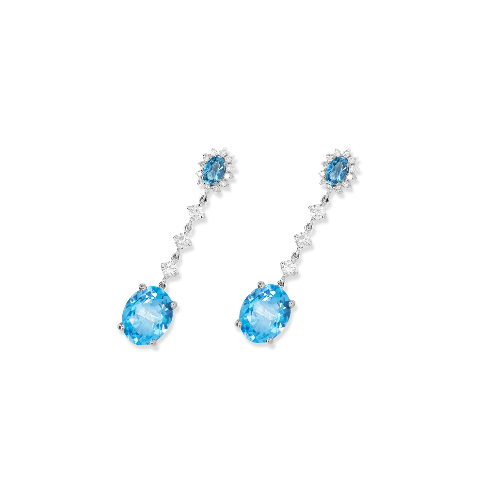 Celestial Blue Topaz Drops