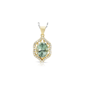 Olive Twilight Pendant - 18ct Yellow Gold