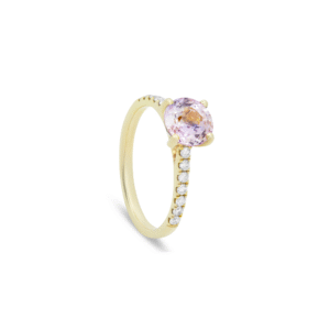 Golden Blush Morganite Ring