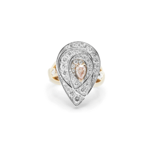 Blush Teardrop Diamond Ring - 18ct Rose Gold