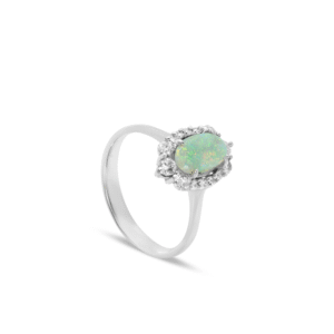 Opal Radiance Ring-18ct Yellow Gold