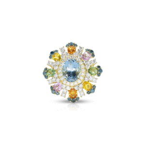 Ocean Mirage Aquamarine Ring - 18ct Yellow Gold