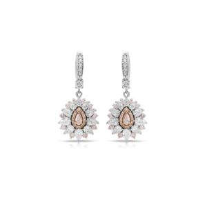 Pink Reverie Diamond Earrings - 18ct Two-Tone Gold