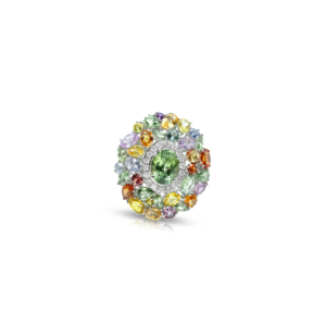 Emessa Aurora Garden Cluster Ring - 18ct Yellow Gold