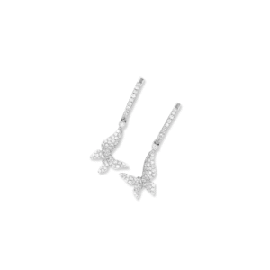 Eternal Butterfly Diamond Drops – 18ct White Gold